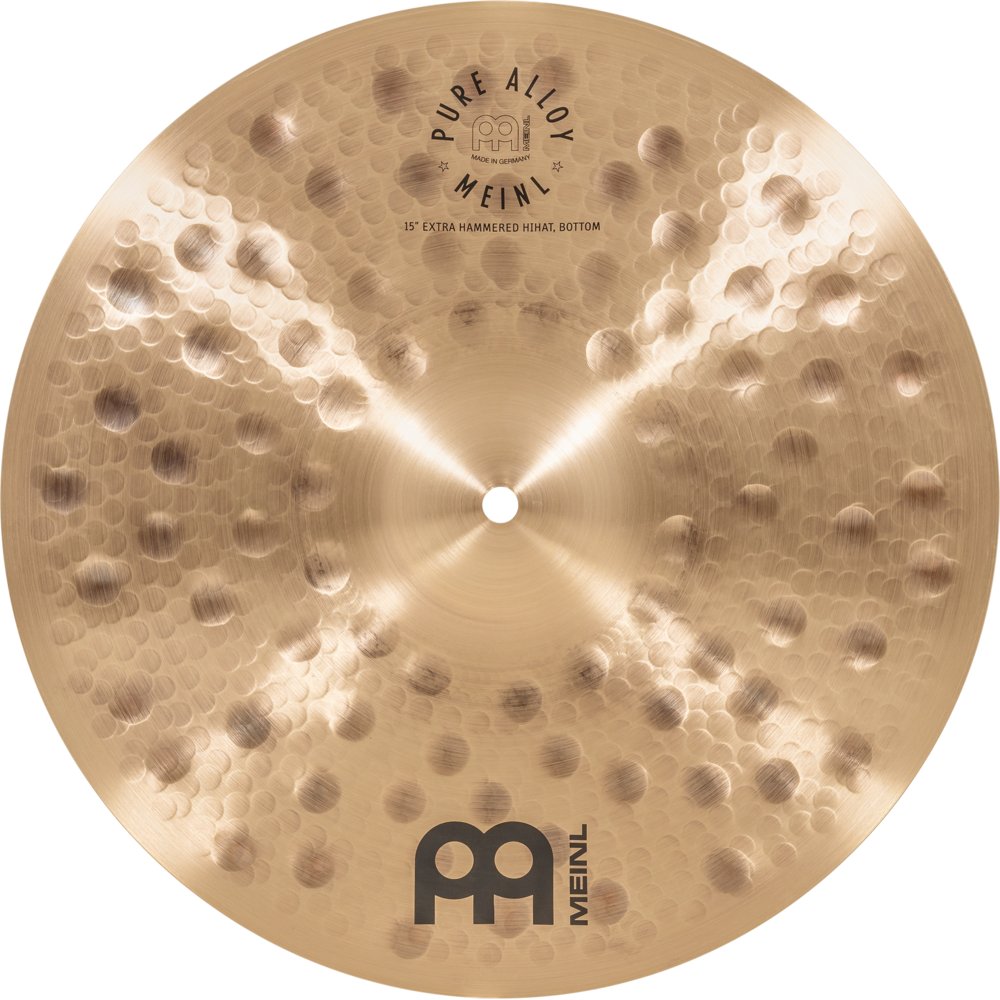 Meinl 15" Pure Alloy Extra Hammered Hi-Hat Cymbals - Image 9
