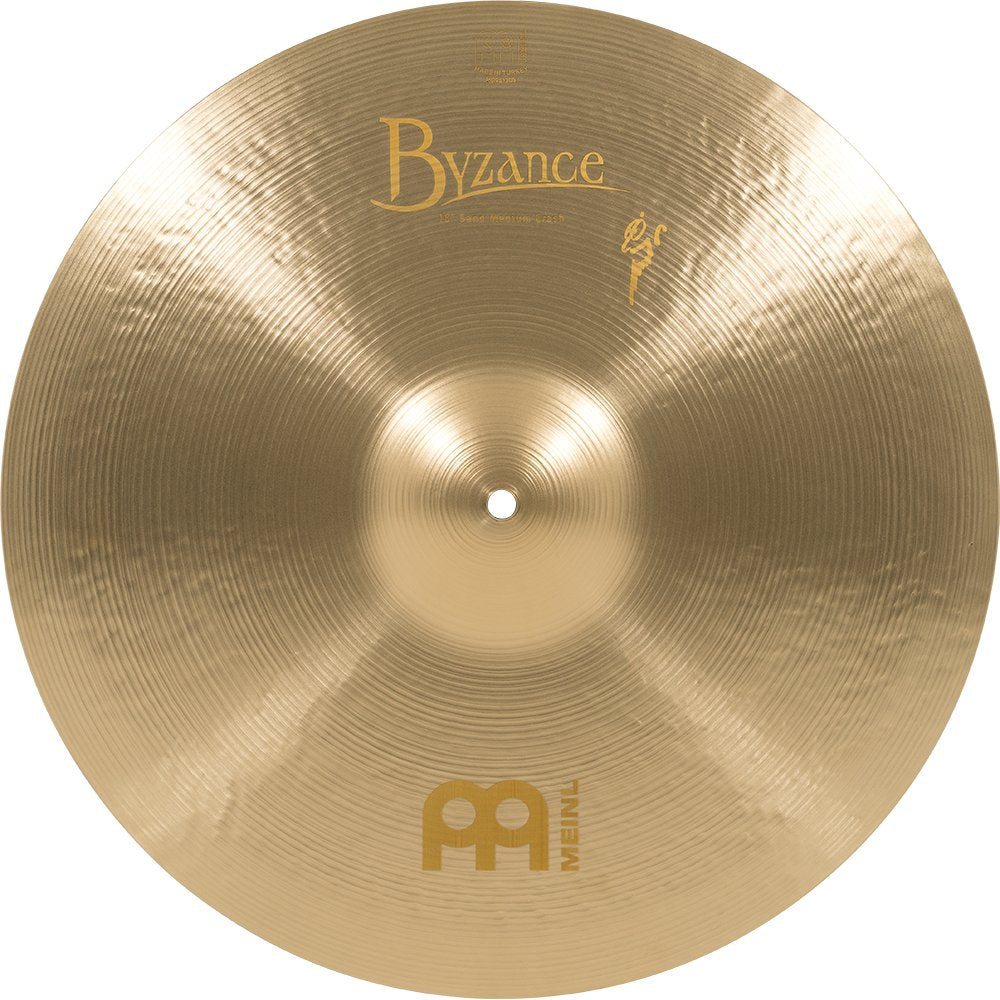 Meinl 18" Byzance Vintage Sand Medium Crash Cymbal - Image 6