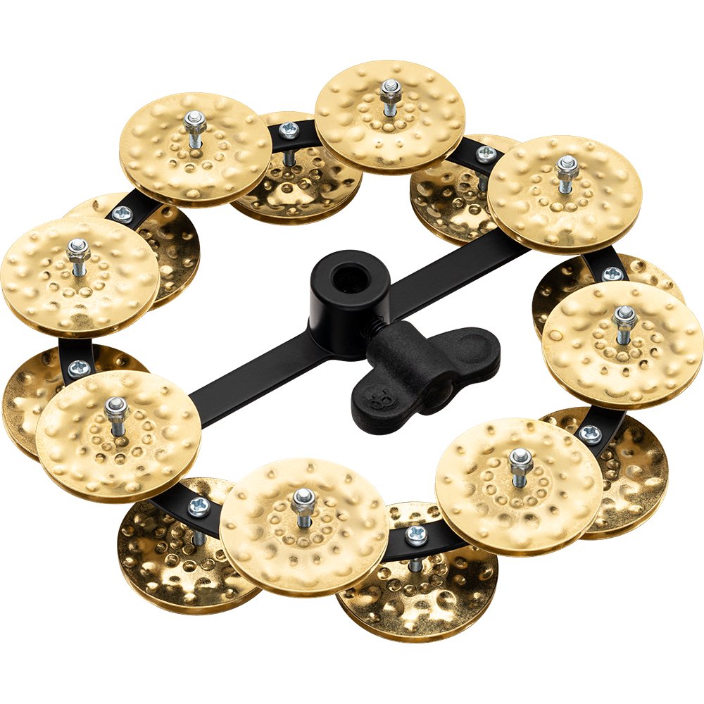 Meinl 5" Headliner Double Row Hi-Hat Tambourine - Brass - Image 6