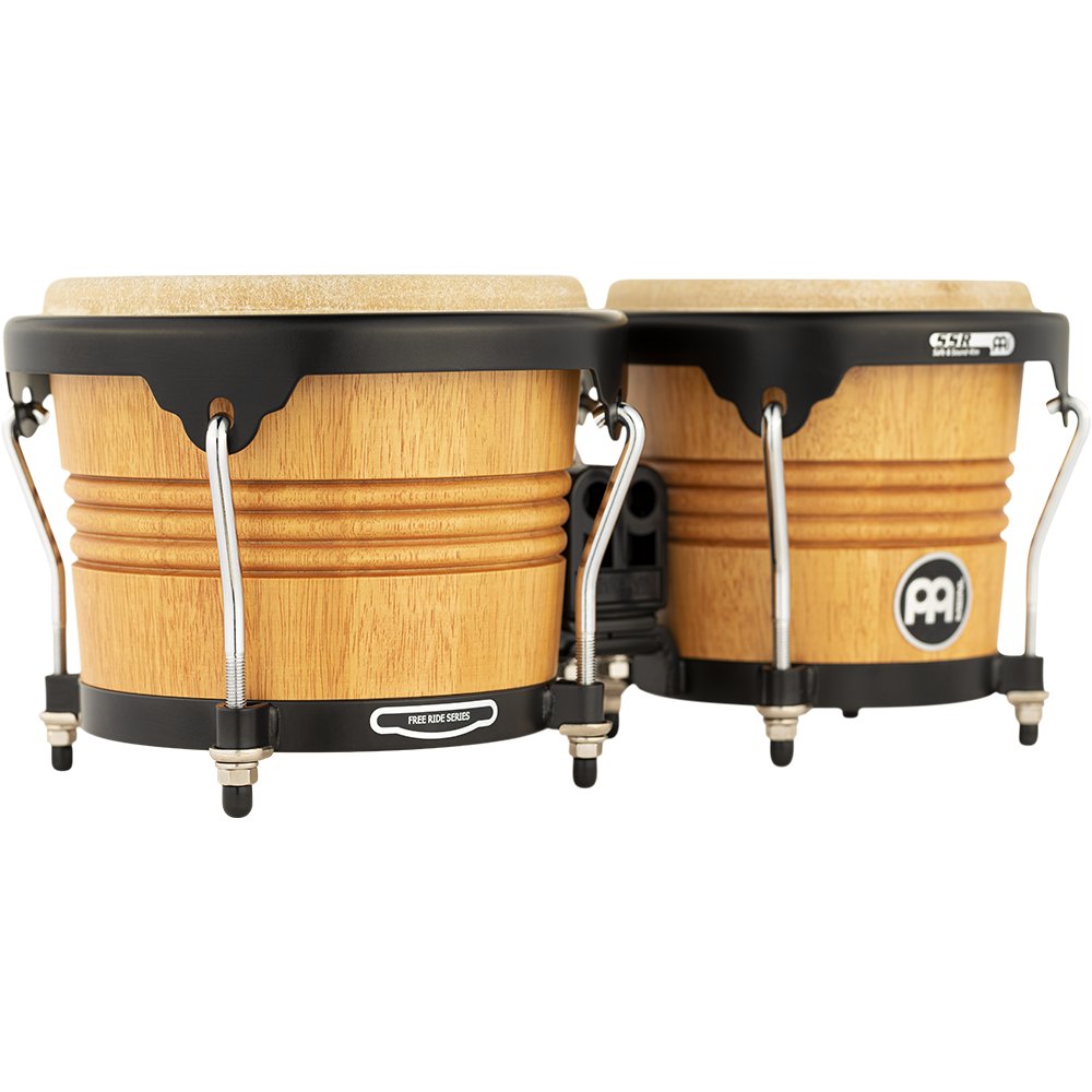 Meinl Free Ride Series Bongos - Super Natural with Black Hardware - Image 3