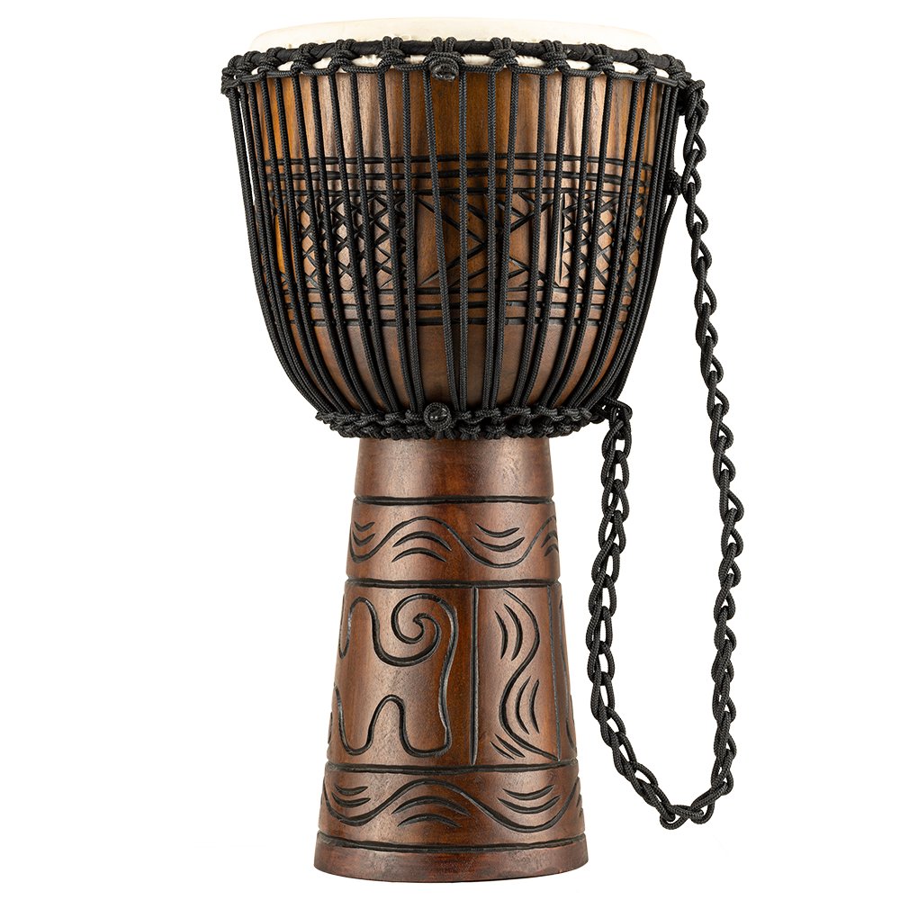 Meinl Headliner Artifact Series Rope-tuned Wood Djembe - 13" x 25" - Extra Large - Image 1