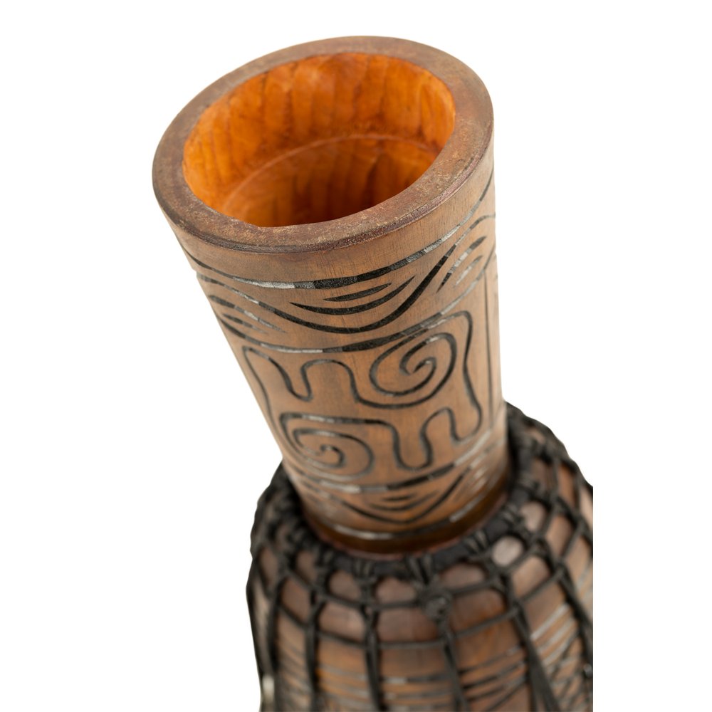 Meinl Headliner Artifact Series Rope-tuned Wood Djembe - 8" x 15" - Small - Image 5