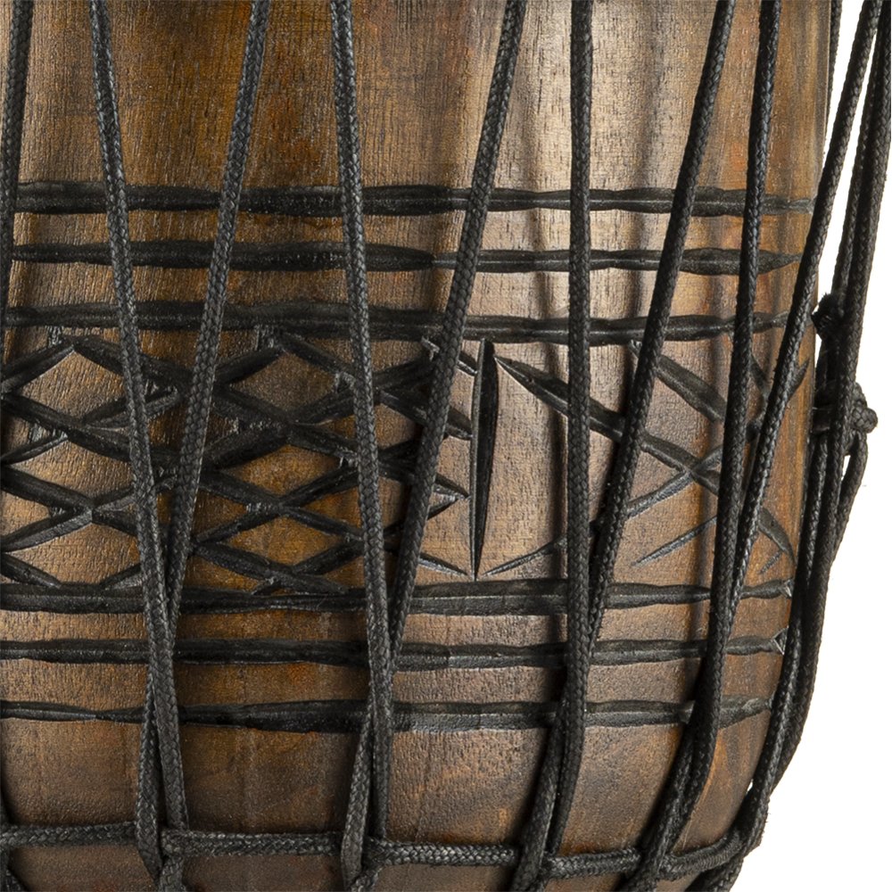Meinl Headliner Artifact Series Rope-tuned Wood Djembe - 8" x 15" - Small - Image 6