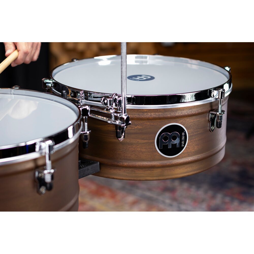 Meinl Marathon Steel Timbales - Antique Finish - Image 4