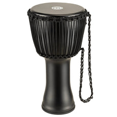 Meinl Rope-tuned Travel Djembe with Goatskin Head - 12" x 24" - Phantom Black - Image 10