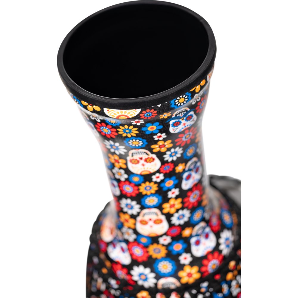 Meinl Rope-tuned Travel Djembe with Synthetic Head - 12" x 24" - Day of the Dead - Image 5