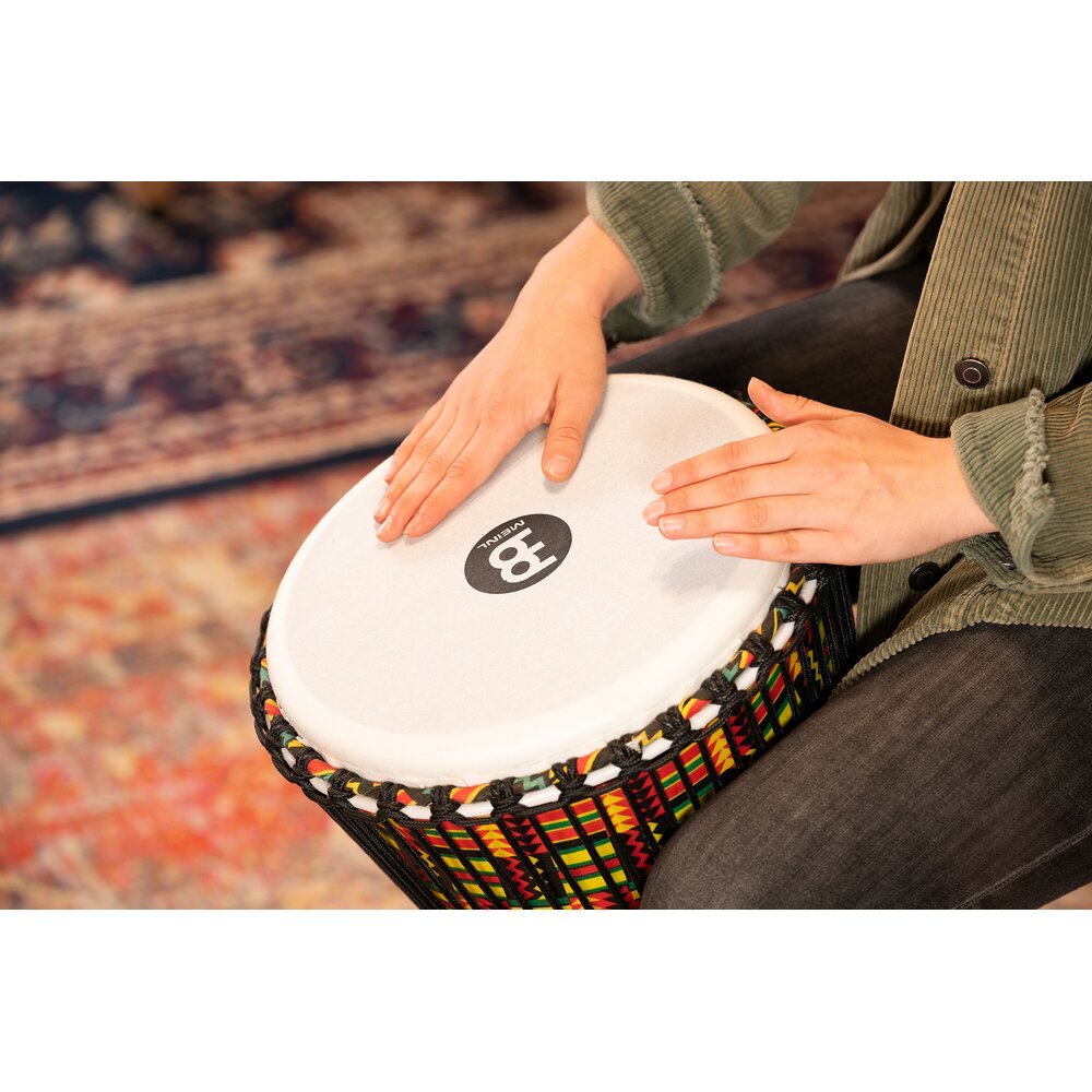 Meinl Rope-tuned Travel Djembe with Synthetic Head - 12" x 24" - Simbra - Image 5