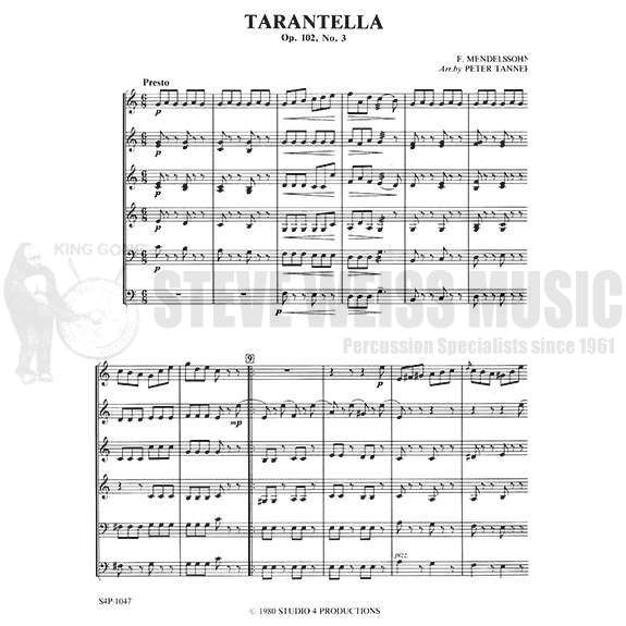 Mendelssohn-Tarantella arr. Tanner-5M/CB