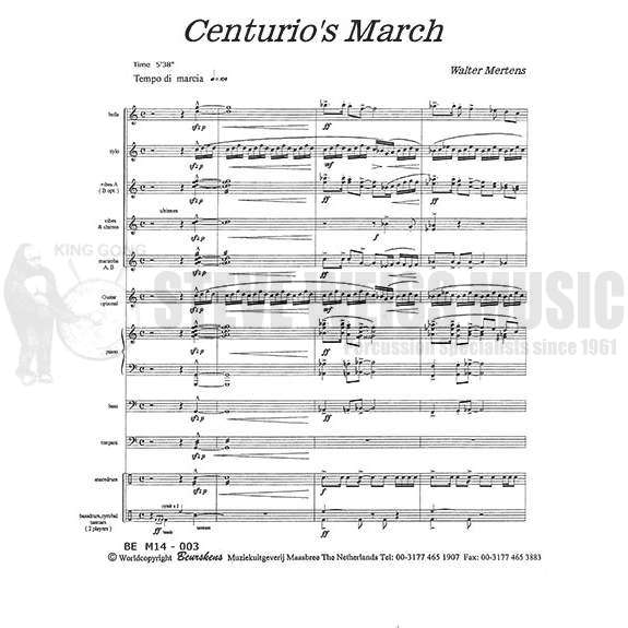 Mertens-Centurion's March (SP)-B/2V/X/2M/3T/P/PN/BG/GT