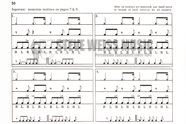 Miller-1,000 Solos for Drum Set (Vol 1) (online audio/video access included)