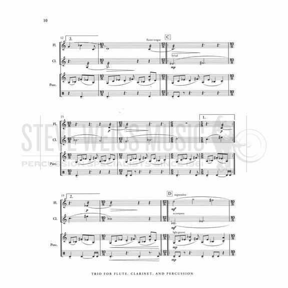Moore, J.-Trio for Flute, Clarinet & Percussion (SP)-B/P/ FL/CL