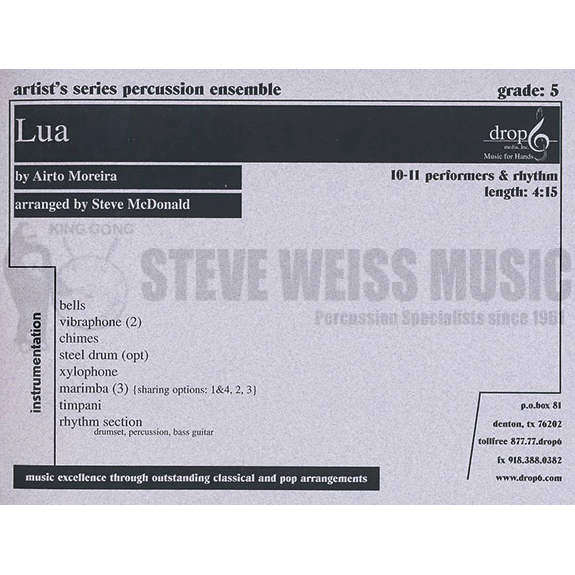 Moreira-Lua (SP)-B/2V/C/X/3M/Opt. steel dr./4T/P/BG