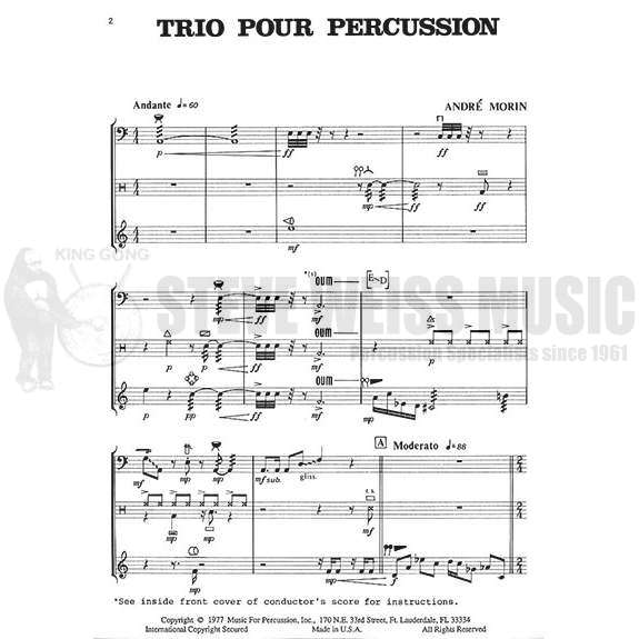 Morin-Trio pour Percussion-P/T/X