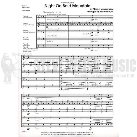 Moussorgsky-Night on Bald Mountain arr. Houllif (SP)-B/X/ M/3T/P