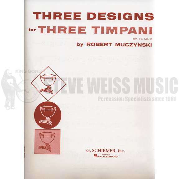Muczynski-Three Designs for Three Timpani-3T