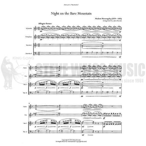 Mussorgsky-Night On Bare Mountain arr. Kovacs (SP)-V/X/2M