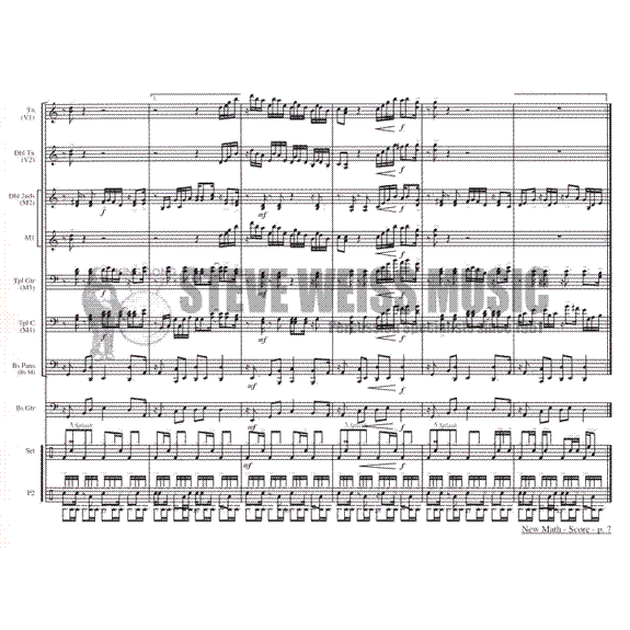 Narell-New Math arr. Redman (SP)-steel band/2V/3M/BM/P