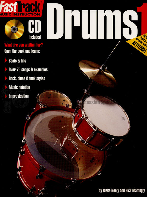 Neely/Mattingly-Fasttrack Drum Method Bk. 1 (CD)