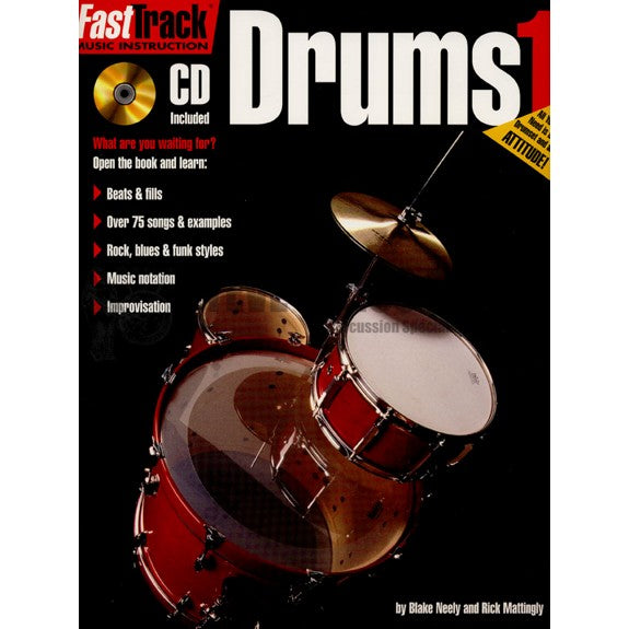Neely/Mattingly-Fasttrack Drum Method Bk. 1 (CD)
