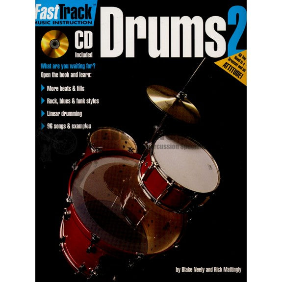 Neely/Mattingly-Fasttrack Drum Method bk 2 (CD)
