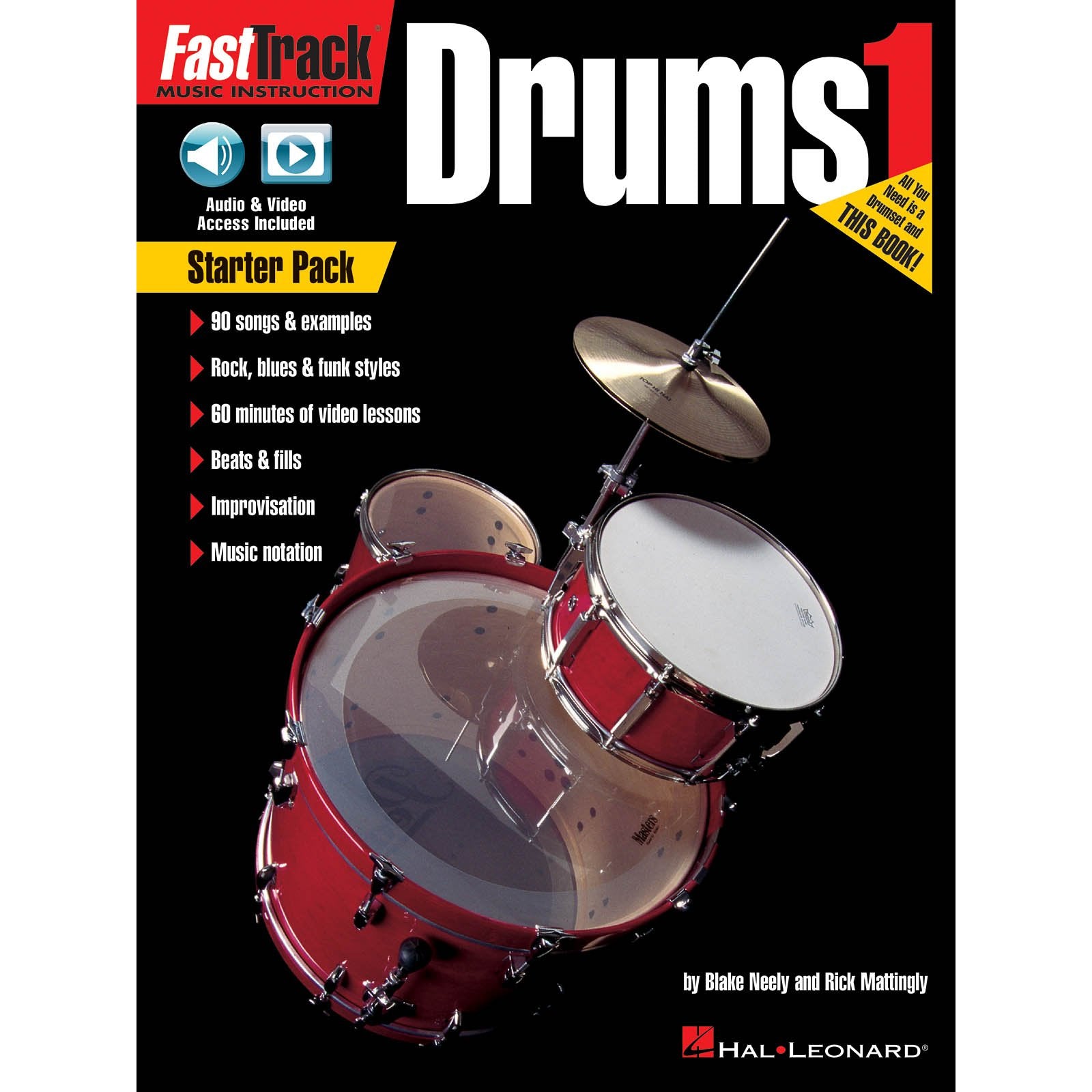 Neely/Mattingly-Fasttrack Drum Method Starter Pack (Audio/video Access Included)