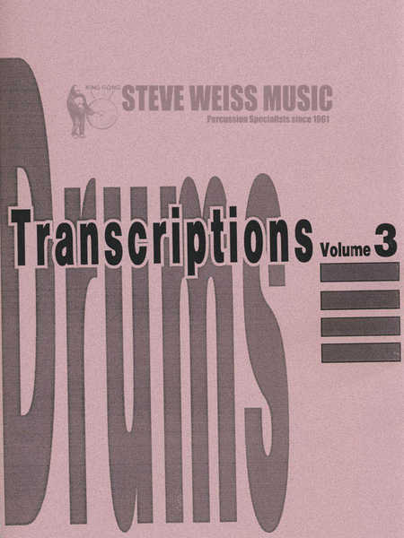 North Texas Percussion-Drum Transcriptions Vol. 3