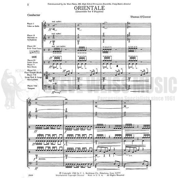 O'Connor-Orientale (SP)-P/T/V/M
