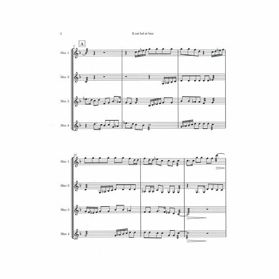 Passereau-Il est bel et bon arr. Hickman (SP)-4M