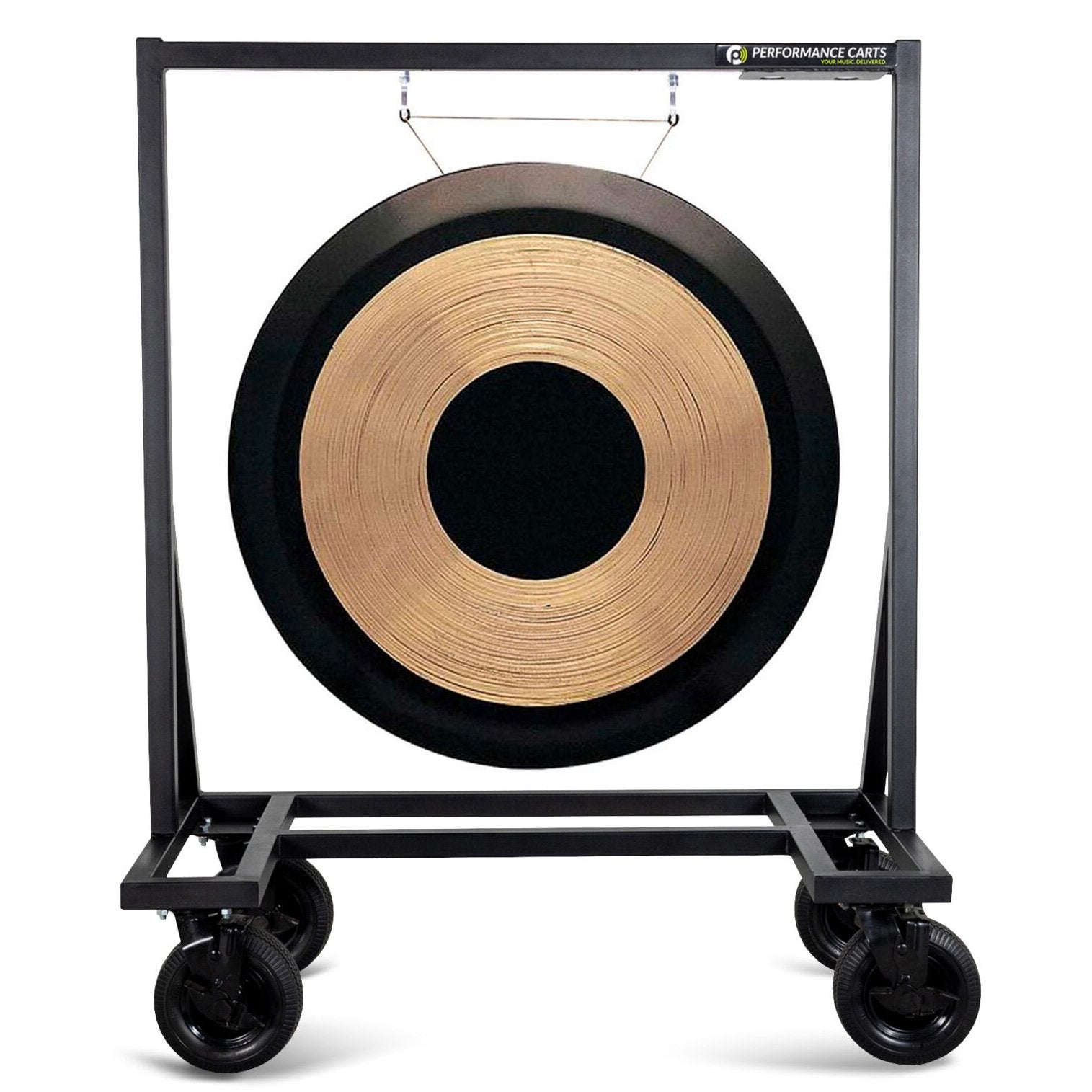 Performance Carts Gong Cart PCG-100 with Gong Hanging on Hooks
