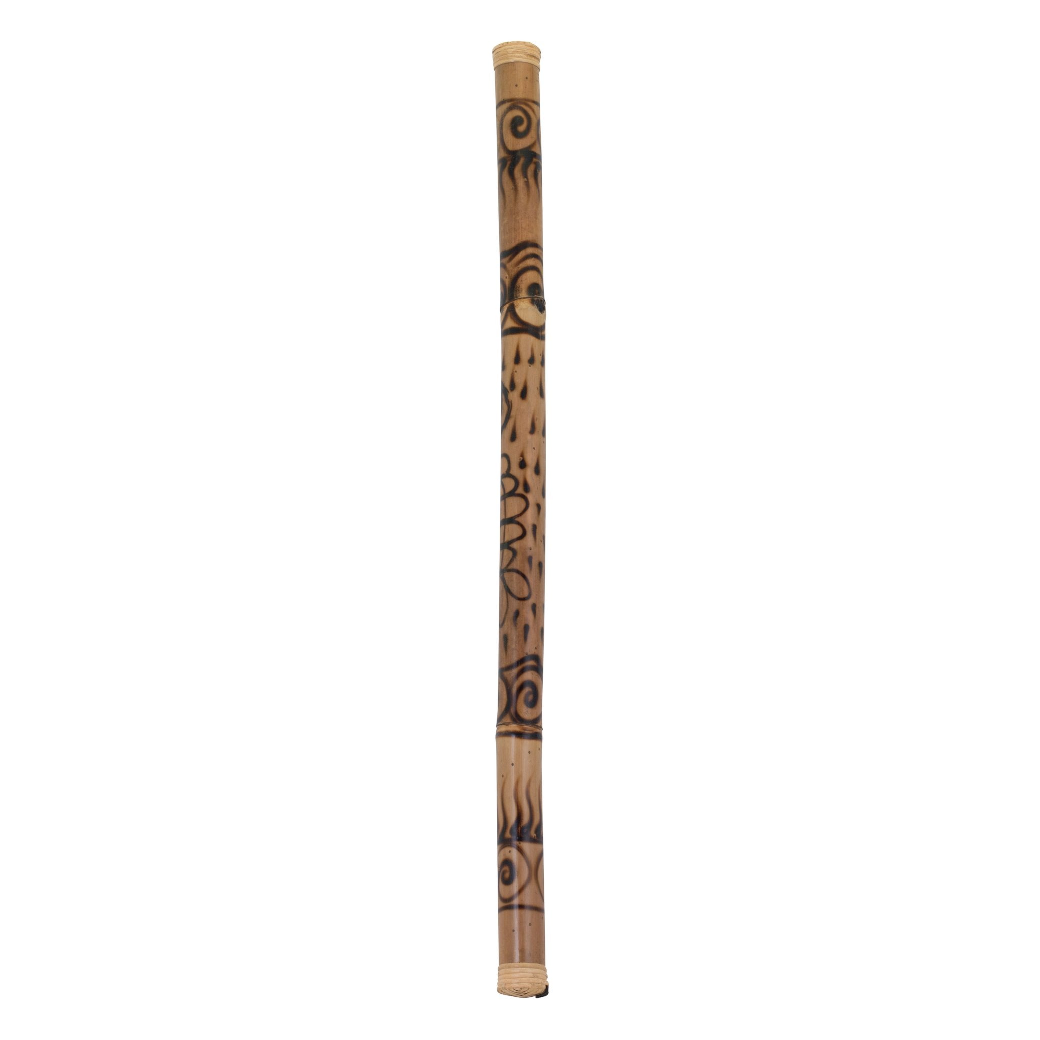 Pearl Bamboo Rainstick - 48" - Burned Finish - Image 1