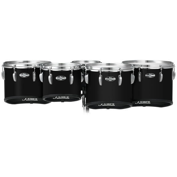 Pearl Championship Maple CarbonCore Quads (8,10,12,13) Piano Black Laquer