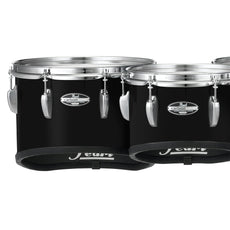 Pearl Championship CarbonCore Sextet Shallow Cut Marching Tenors (6,6,8,10,12,13) - Piano Black Lacquer