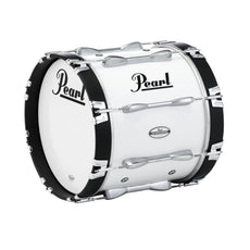 Pearl Championship Marching Bass Drum - 18" x 14" - Pure White - PBDM1814/A33 badge view