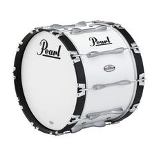 Pearl Championship Marching Bass Drum - 20" x 14" - Pure White - PBDM2014/A33 badge view