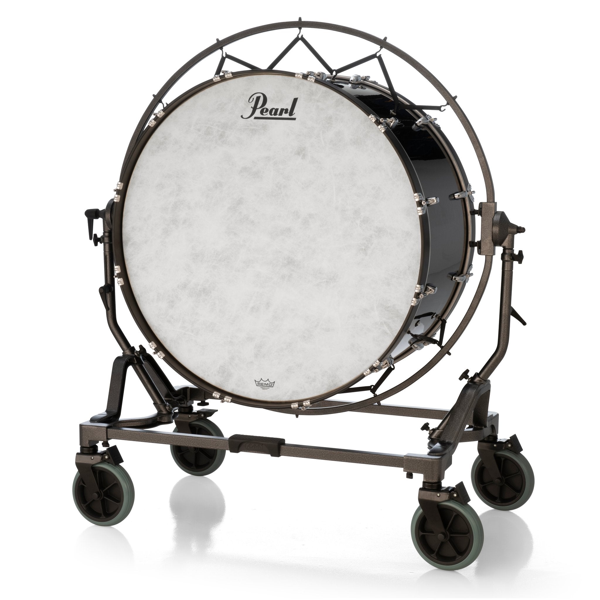 Pearl Concert Series Bass Drum with Stand - 36" x 18" - Field Suspended Stand PBE3618F/C46 Side