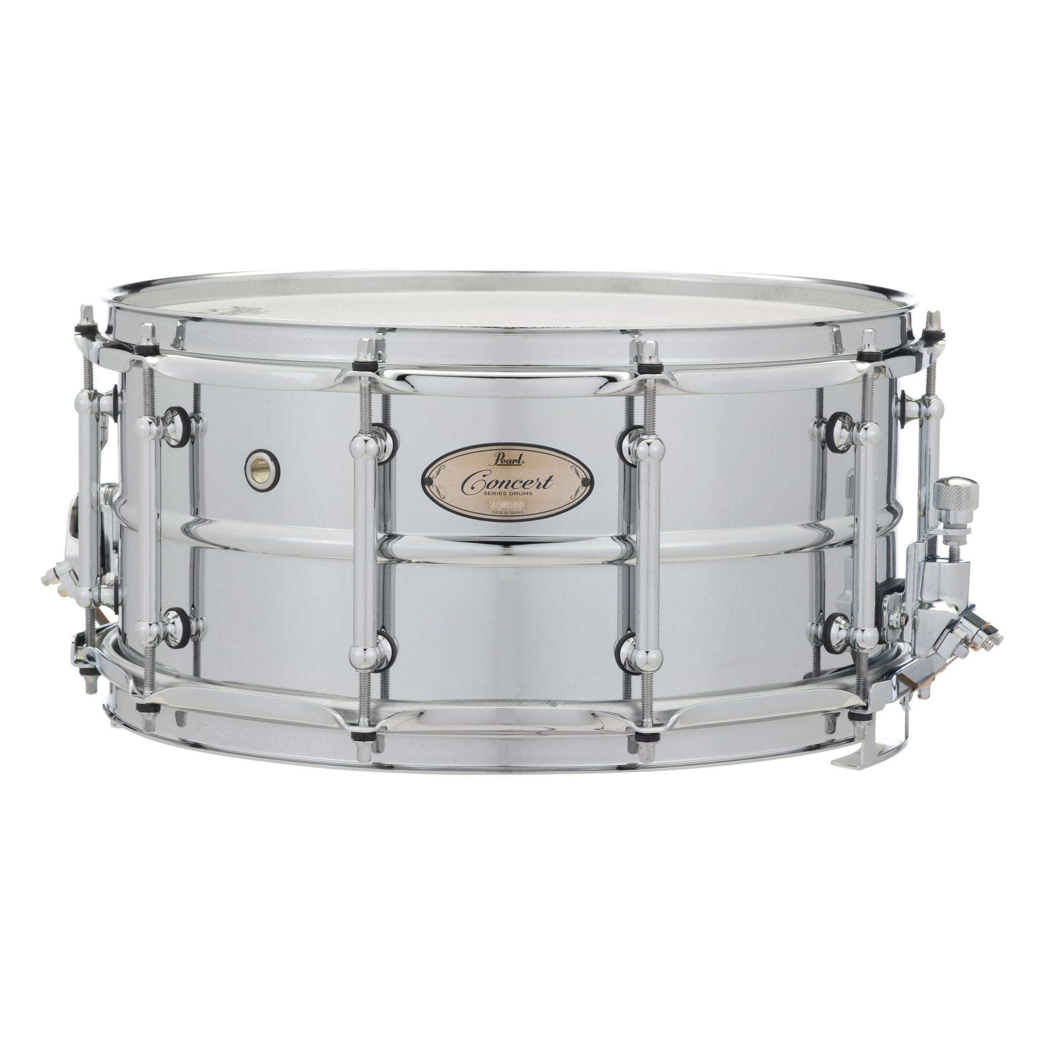 Pearl Concert Series Steel Concert Snare Drum -14x6.5 - Image 1