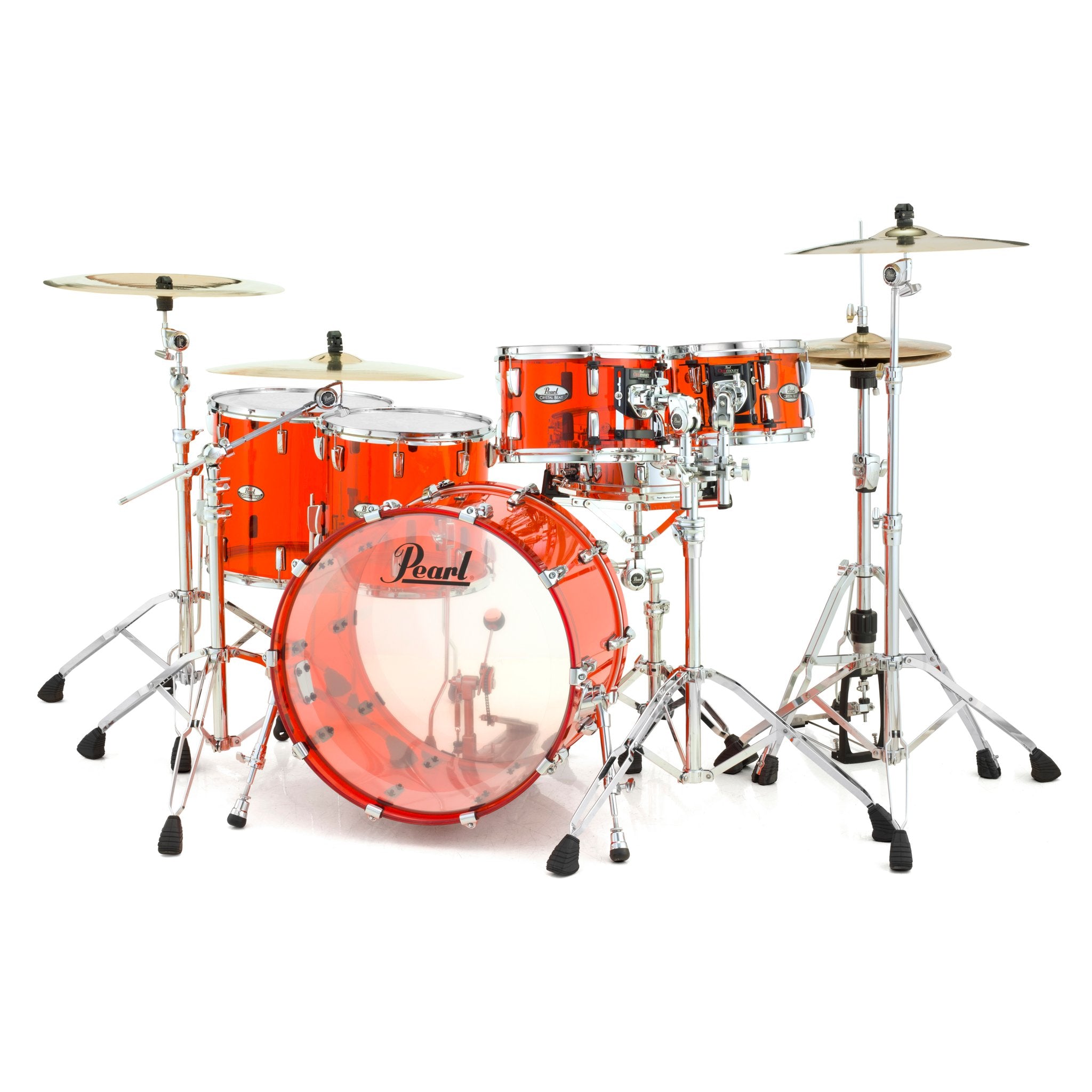 Pearl Crystal Beat 5-piece Drum Set Shell Pack - 22" Bass Drum - Ruby Red