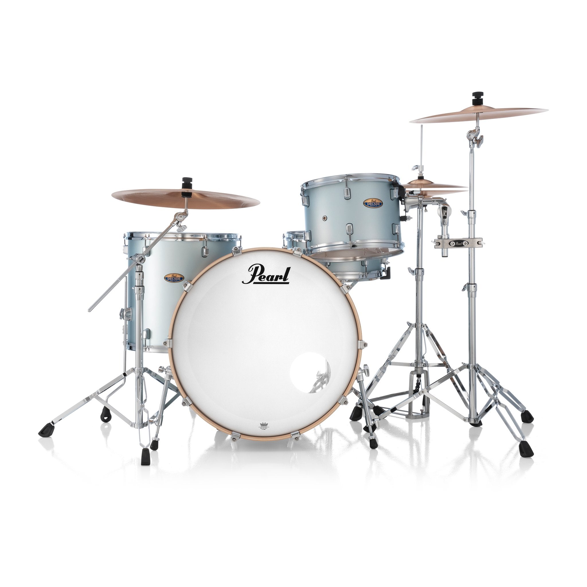 Pearl Decade Maple 3-piece Drum Set Shell Pack - 24" Bass Drum - Blue Mirage - Image 7
