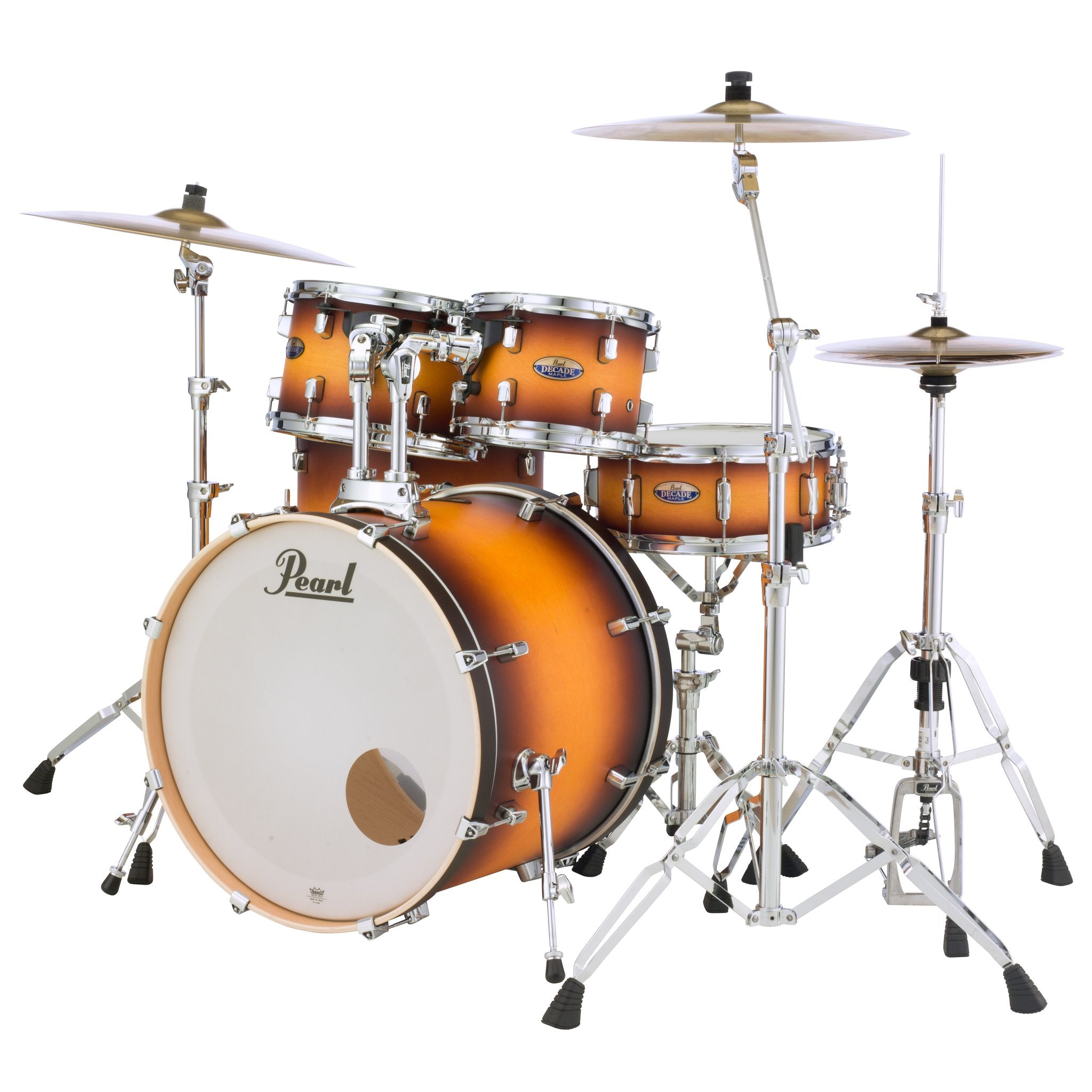 Pearl Decade Maple 5-piece Drum Set Shell Pack - 22" Bass Drum - Classic Satin Amburst - Image 3