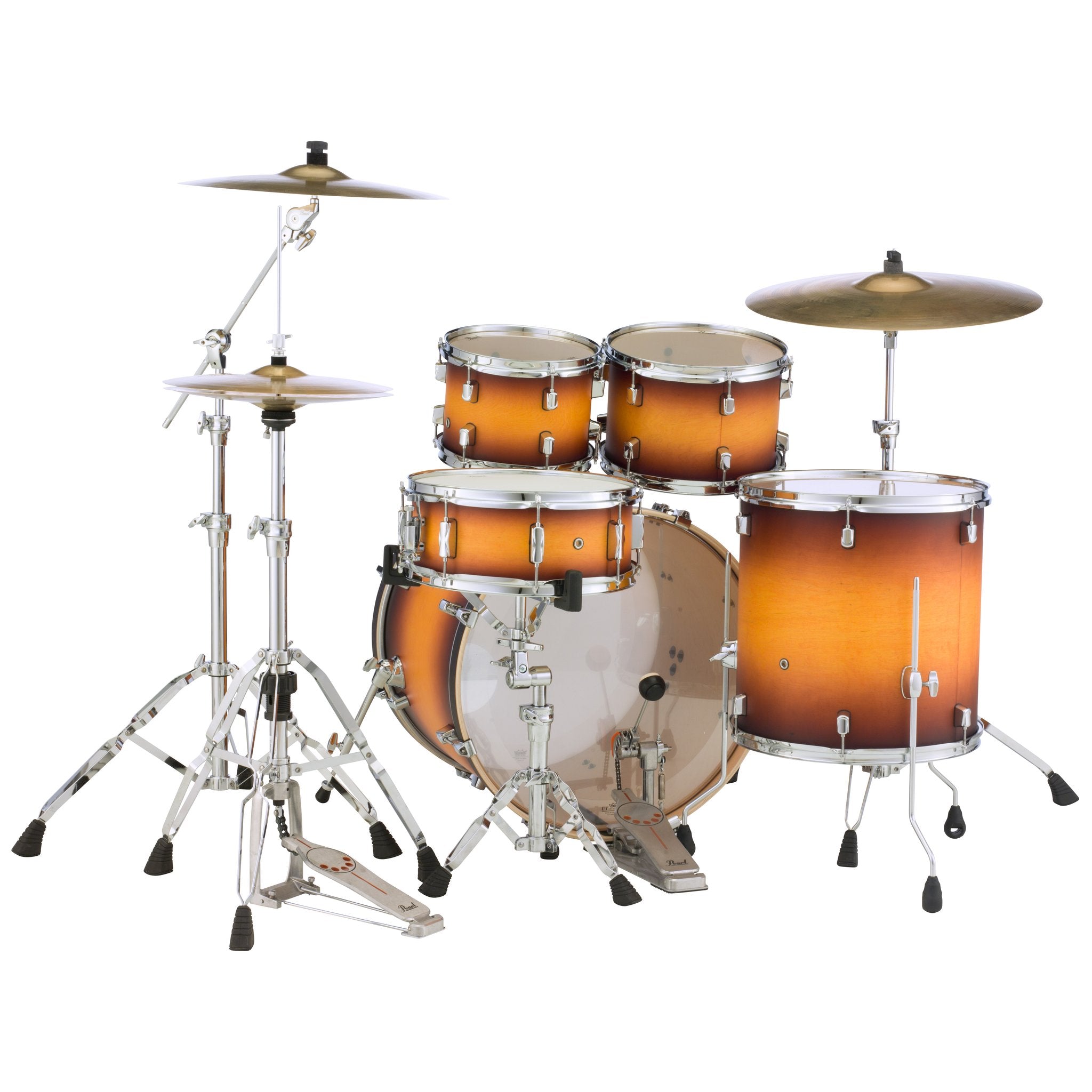 Pearl Decade Maple 5-piece Drum Set Shell Pack - 22" Bass Drum - Classic Satin Amburst - Image 5
