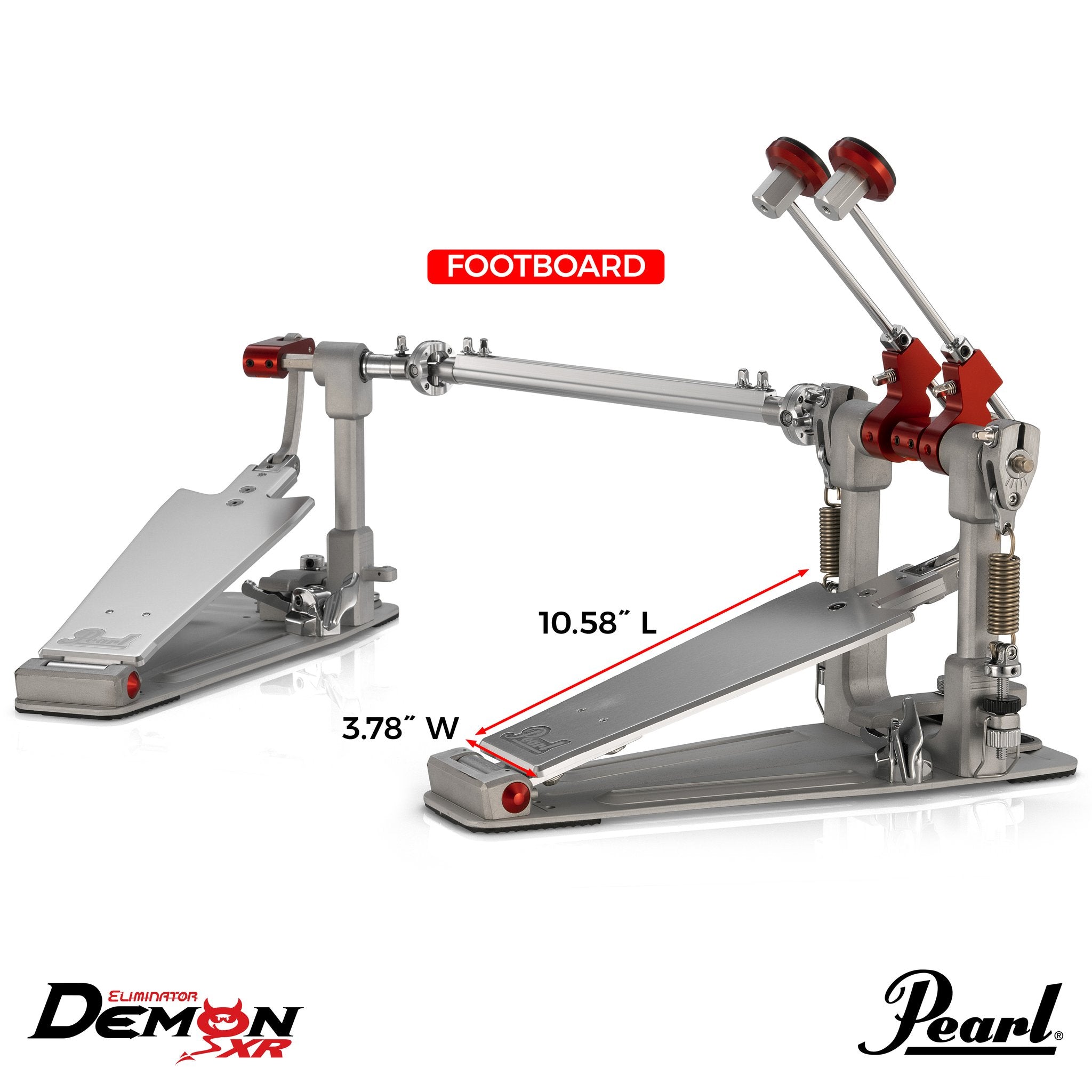 Pearl Demon XR Direct-Drive Double Bass Drum Pedal - Image 2
