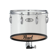 Pearl Finalist Birch Marching Tenor Drum - 14" - Pure White - With Mounts for CXS-2 - Image 1