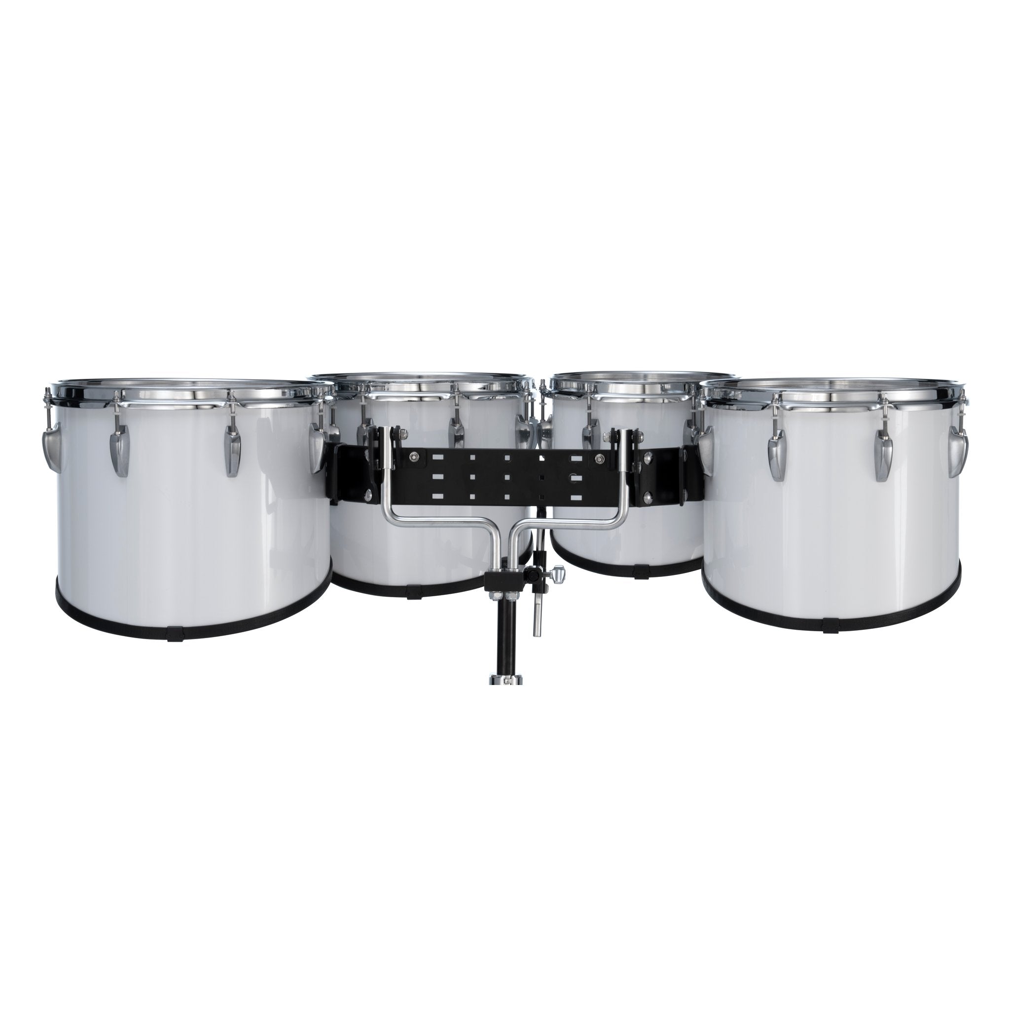 Pearl Finalist Birch Quad Marching Tenor Set - 10"/12"/13"/14" - Pure White - Image 4