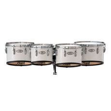 Pearl Finalist Birch Quad Marching Tenor Set - 10"/12"/13"/14" - Pure White - Image 1