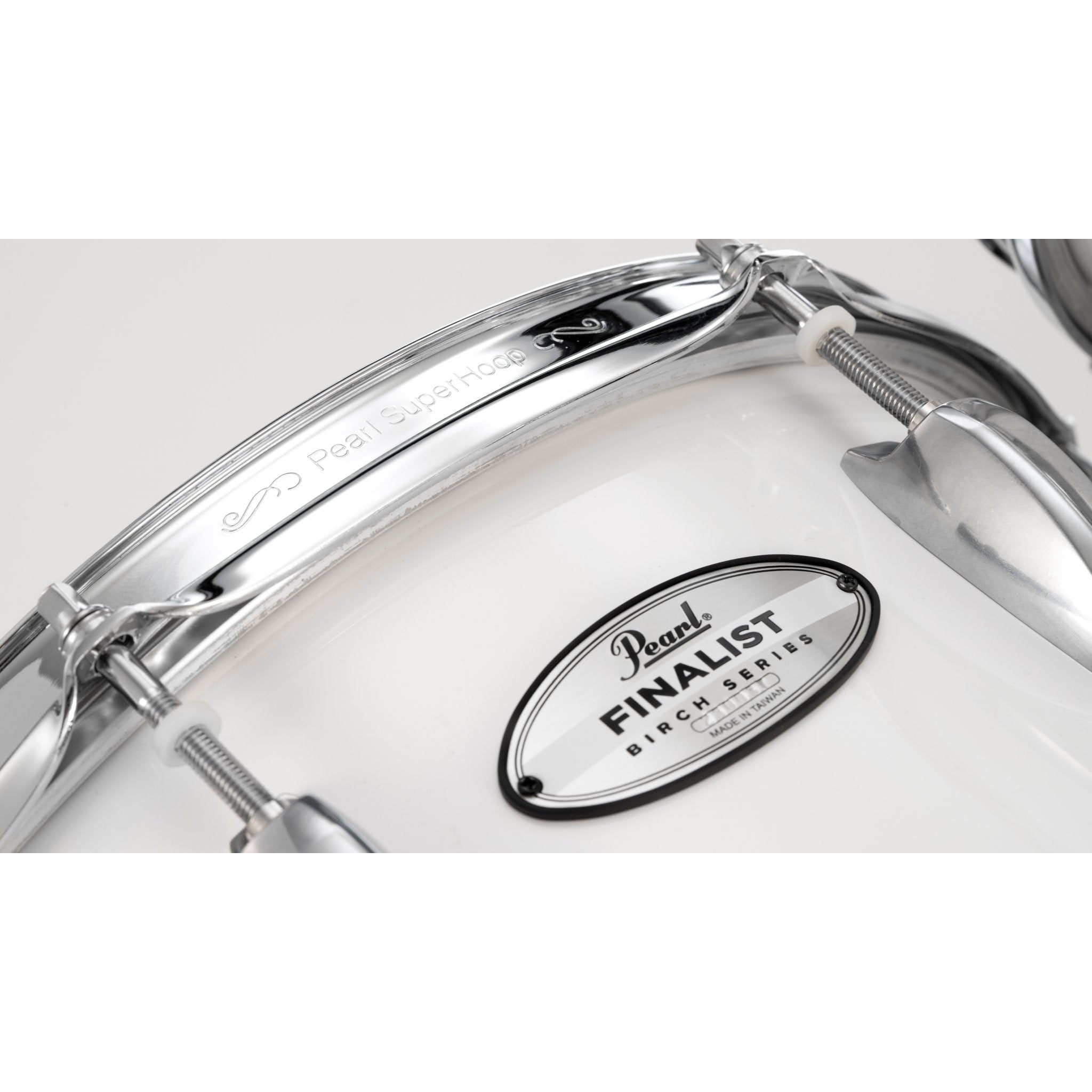 Pearl Finalist Birch Sextet Marching Tenor Set - 6"/8"/10"/12"/13"/14" - Pure White - Image 5