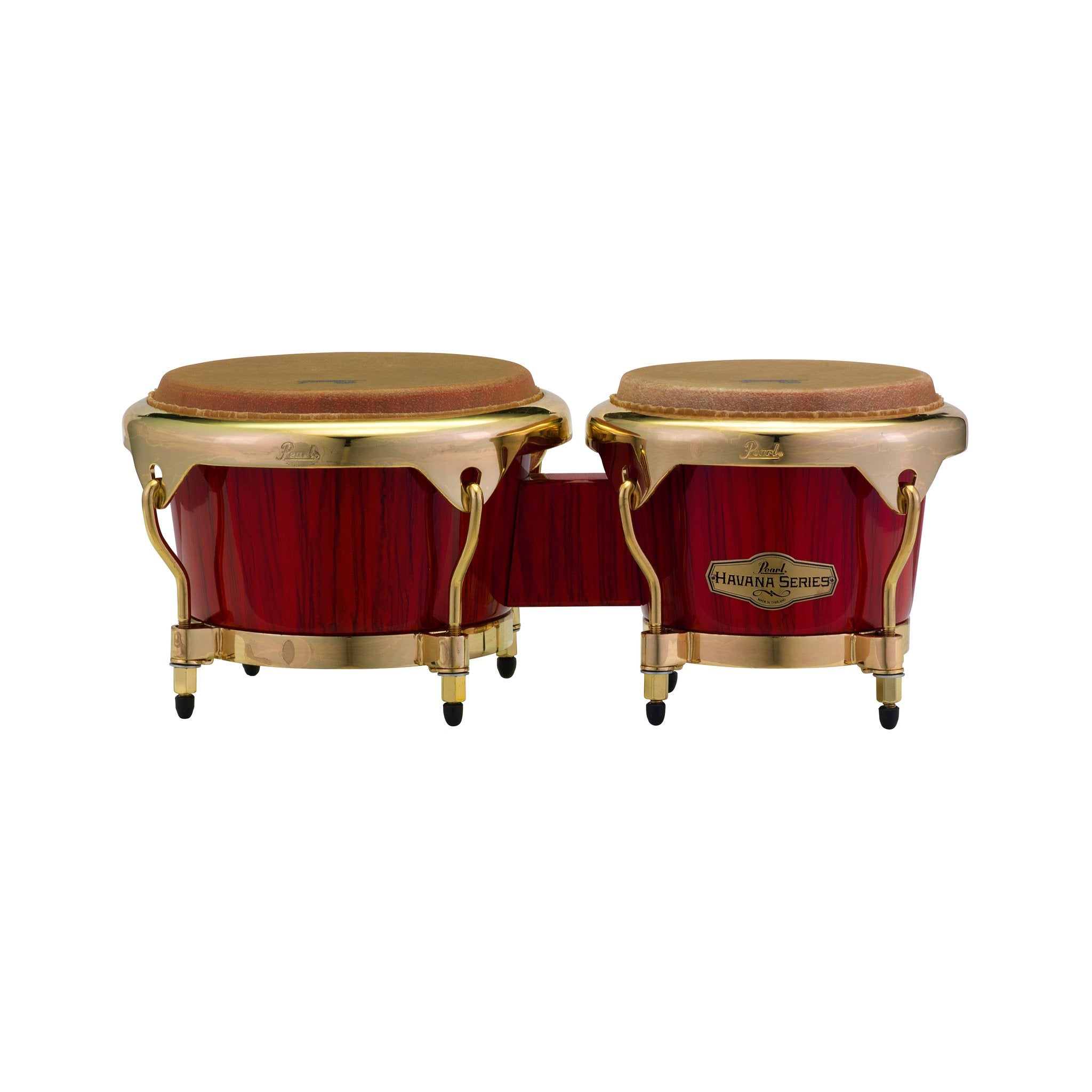 Pearl Havana Series Fiberglass Bongos Red Tiger Stripe PBF300HV651