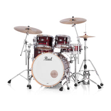 Pearl Masters Maple 4-pc. Shell Pack with Gyrolock-L Tom Mount - Red Oyster Swirl - Image 9
