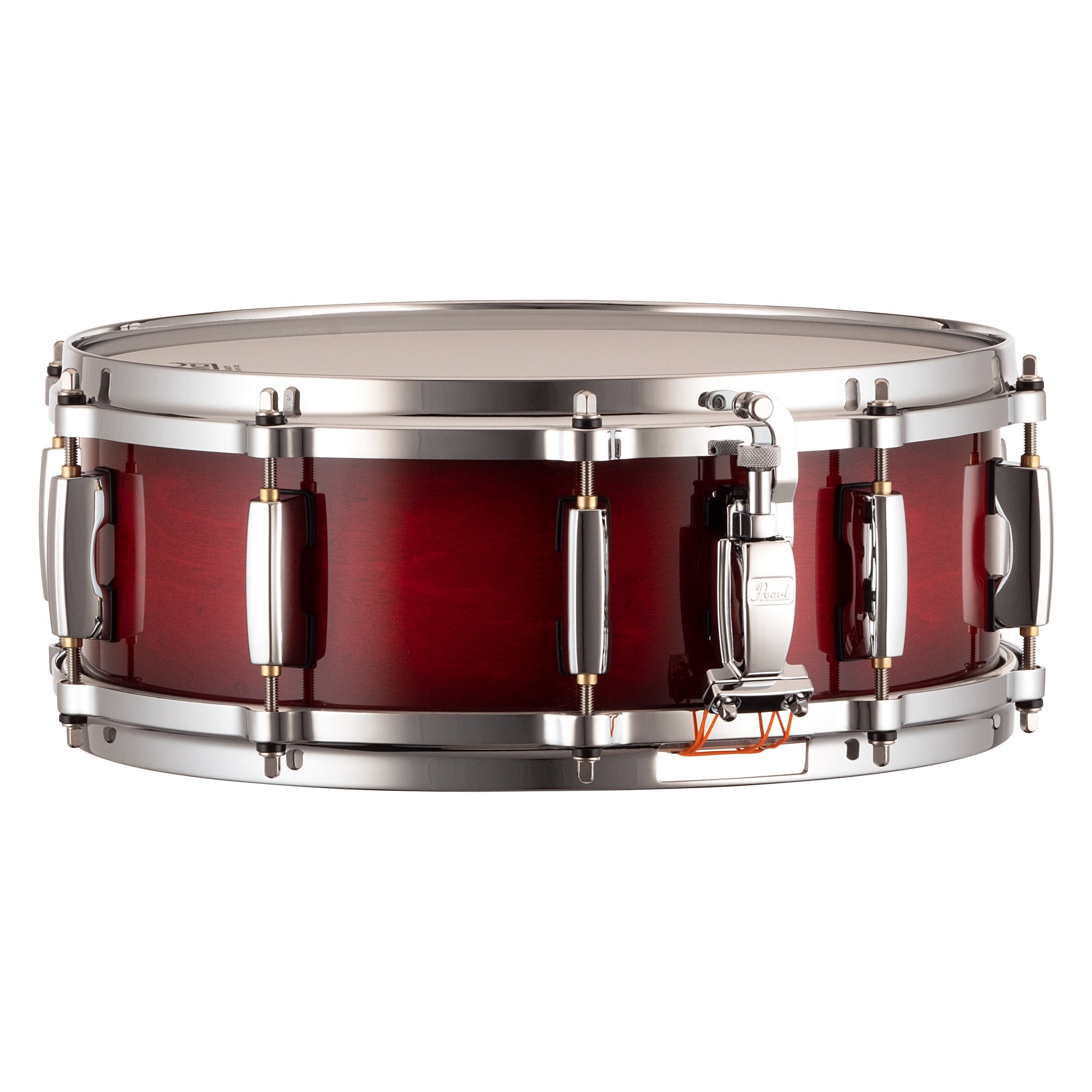 Pearl Masters Maple/Gum Snare Drum - 14" x 5" - Deep Redburst - Image 2