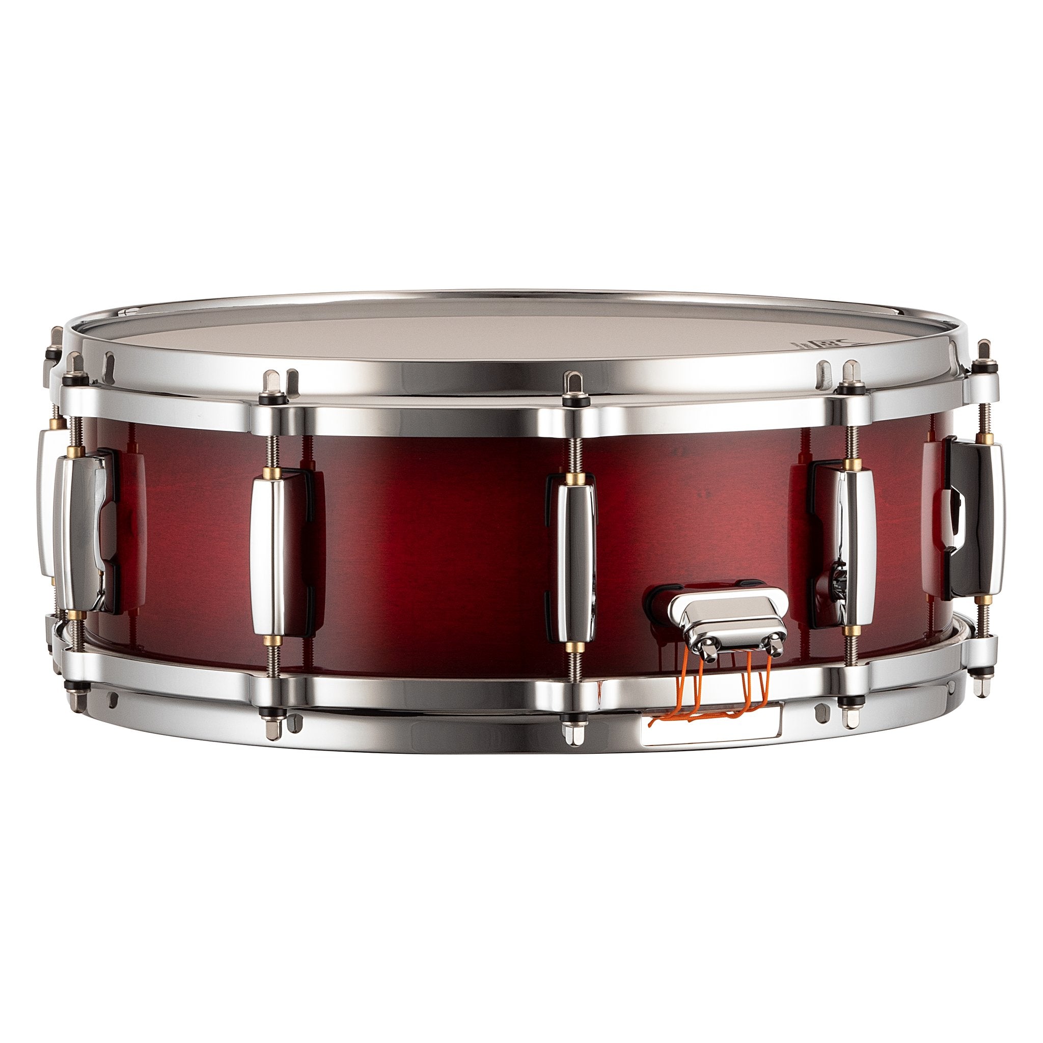 Pearl Masters Maple/Gum Snare Drum - 14" x 5" - Deep Redburst - Image 3