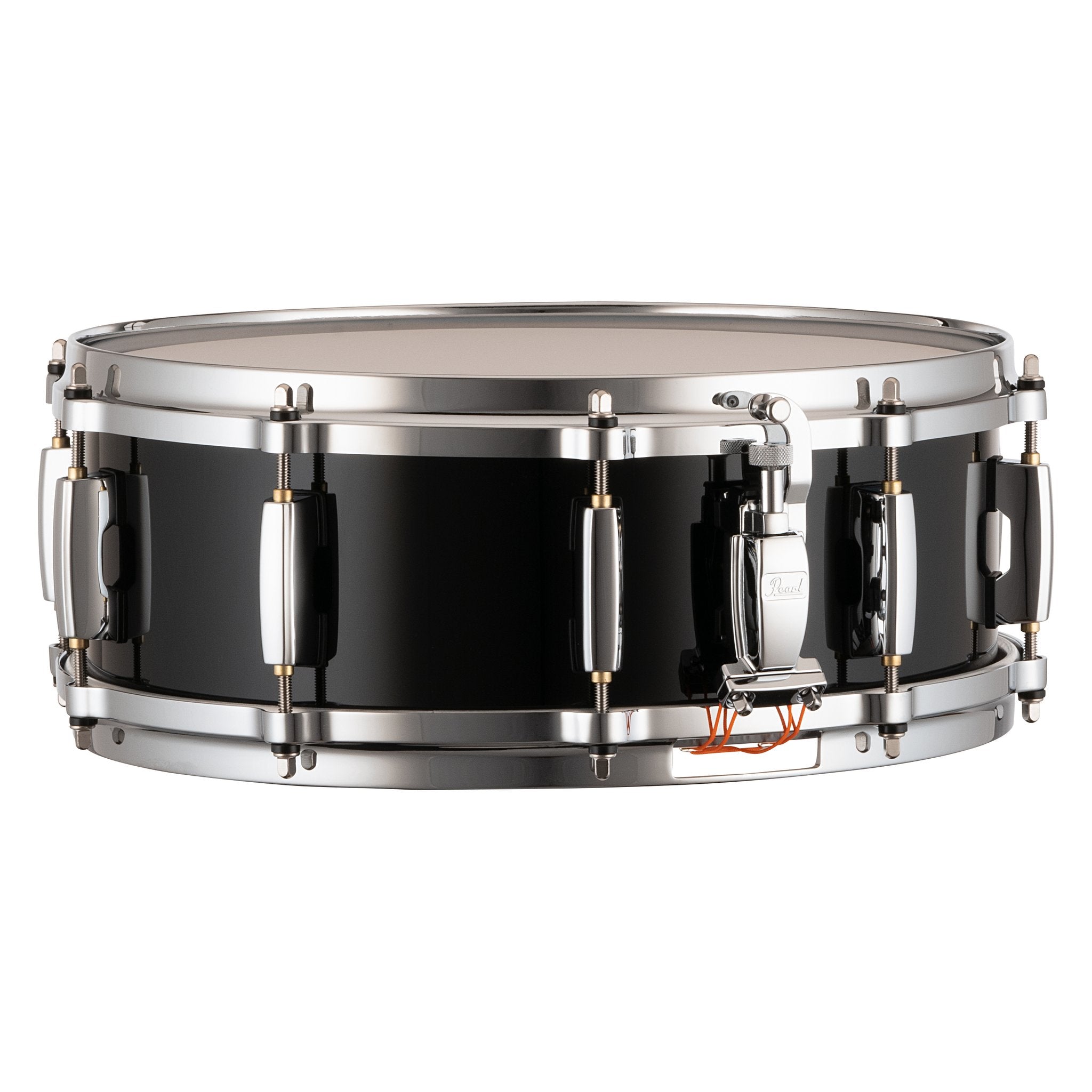 Pearl Masters Maple Snare Drum - 14" x 5" - Piano Black - Image 2